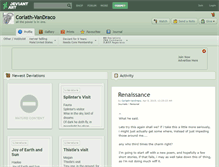 Tablet Screenshot of corlath-vandraco.deviantart.com