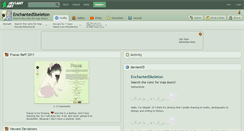 Desktop Screenshot of enchantedskeleton.deviantart.com