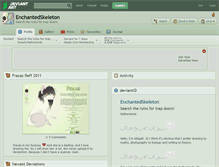 Tablet Screenshot of enchantedskeleton.deviantart.com