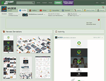 Tablet Screenshot of kh2838.deviantart.com