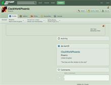 Tablet Screenshot of clockworkphoenix.deviantart.com