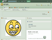 Tablet Screenshot of pervyplz.deviantart.com