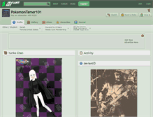 Tablet Screenshot of pokemontamer101.deviantart.com