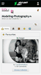 Mobile Screenshot of modeling-photography.deviantart.com