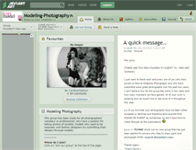 Tablet Screenshot of modeling-photography.deviantart.com