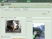 Tablet Screenshot of ewensimpson.deviantart.com