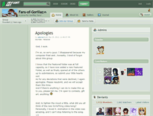 Tablet Screenshot of fans-of-gorillaz.deviantart.com