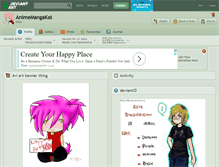 Tablet Screenshot of animemangakat.deviantart.com