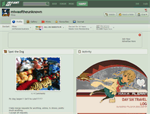 Tablet Screenshot of miwaoftheunknown.deviantart.com