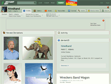 Tablet Screenshot of hiredhand.deviantart.com