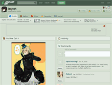 Tablet Screenshot of larynth.deviantart.com
