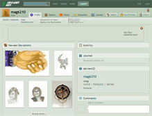 Tablet Screenshot of mag6210.deviantart.com