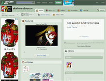 Tablet Screenshot of akaito-and-neru.deviantart.com