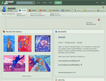 Tablet Screenshot of dadukk.deviantart.com