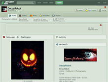 Tablet Screenshot of decoyrobot.deviantart.com