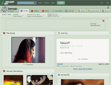 Tablet Screenshot of dermah.deviantart.com