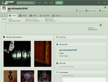 Tablet Screenshot of garretmasterthief.deviantart.com