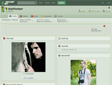 Tablet Screenshot of deathkeeper.deviantart.com