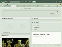 Tablet Screenshot of jee-pee.deviantart.com