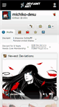 Mobile Screenshot of michiko-desu.deviantart.com