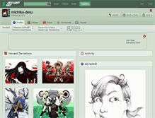 Tablet Screenshot of michiko-desu.deviantart.com