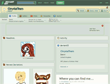 Tablet Screenshot of chrystaltears.deviantart.com