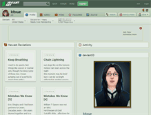 Tablet Screenshot of kitxue.deviantart.com