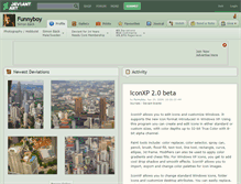 Tablet Screenshot of funnyboy.deviantart.com