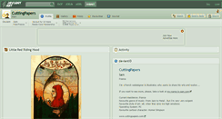 Desktop Screenshot of cuttingpapers.deviantart.com