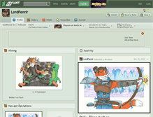 Tablet Screenshot of lordfenrir.deviantart.com