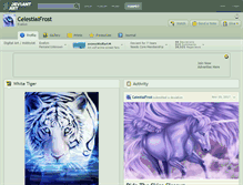 Tablet Screenshot of celestialfrost.deviantart.com