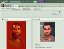 Tablet Screenshot of mikemeth.deviantart.com