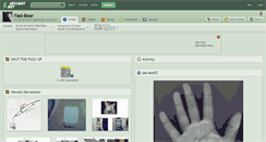 Desktop Screenshot of fast-bear.deviantart.com