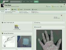 Tablet Screenshot of fast-bear.deviantart.com