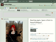 Tablet Screenshot of modernhippy.deviantart.com