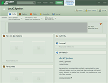 Tablet Screenshot of dock23poison.deviantart.com
