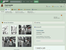 Tablet Screenshot of courvousier.deviantart.com
