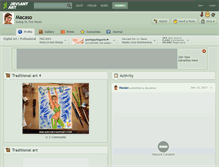 Tablet Screenshot of macaso.deviantart.com