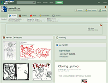 Tablet Screenshot of barrel-kun.deviantart.com