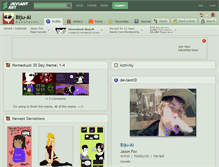 Tablet Screenshot of biju-ai.deviantart.com