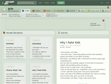 Tablet Screenshot of jo3n.deviantart.com