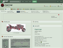 Tablet Screenshot of dragonmage.deviantart.com