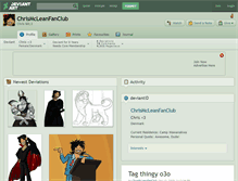 Tablet Screenshot of chrismcleanfanclub.deviantart.com