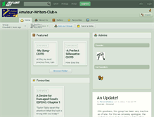 Tablet Screenshot of amateur-writers-club.deviantart.com