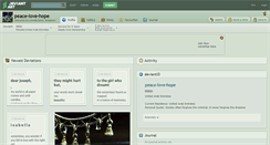 Desktop Screenshot of peace-love-hope.deviantart.com