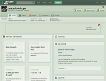 Tablet Screenshot of peace-love-hope.deviantart.com
