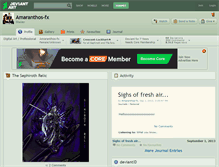 Tablet Screenshot of amaranthos-fx.deviantart.com