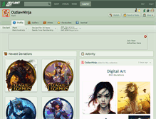 Tablet Screenshot of outlawninja.deviantart.com