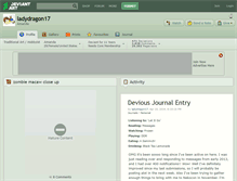 Tablet Screenshot of ladydragon17.deviantart.com