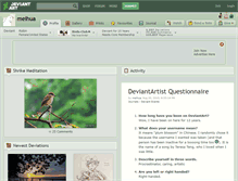 Tablet Screenshot of meihua.deviantart.com